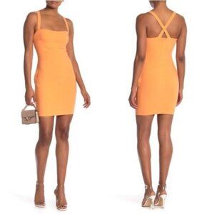 NWT Likely Nahla Bodycon Mini Dress Mandarin Sun $168 Womens 4
